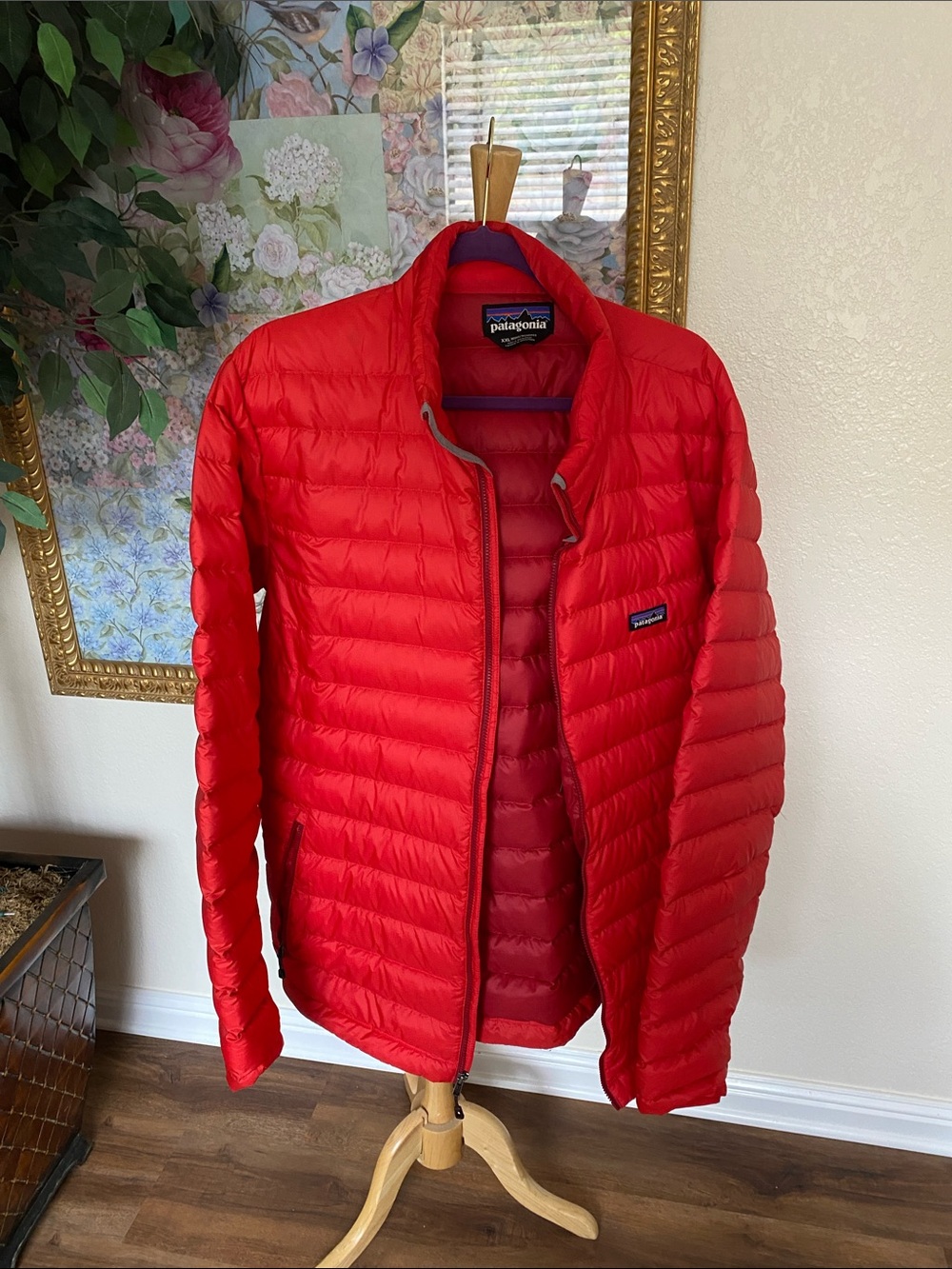 Patagonia Red Men's Packable Down Puffer Jacket
